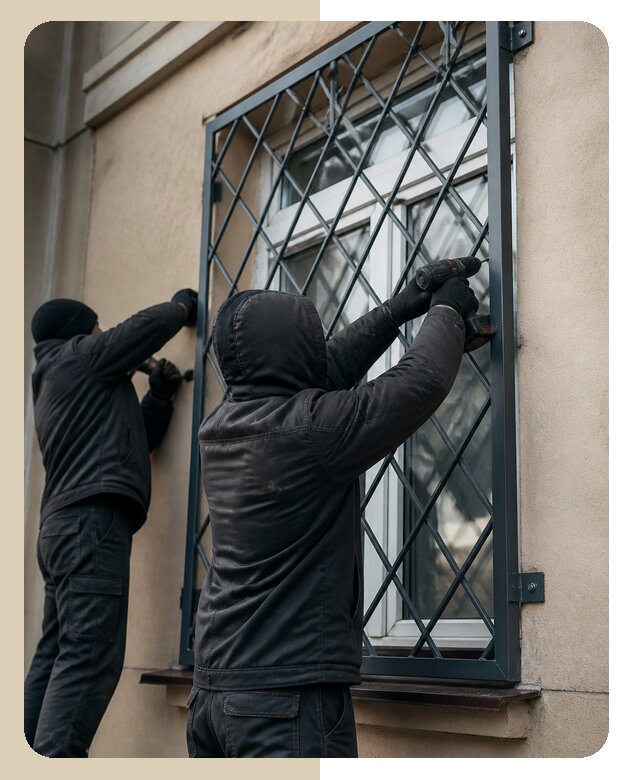Установка антивандальных решеток на окна в Тольятти